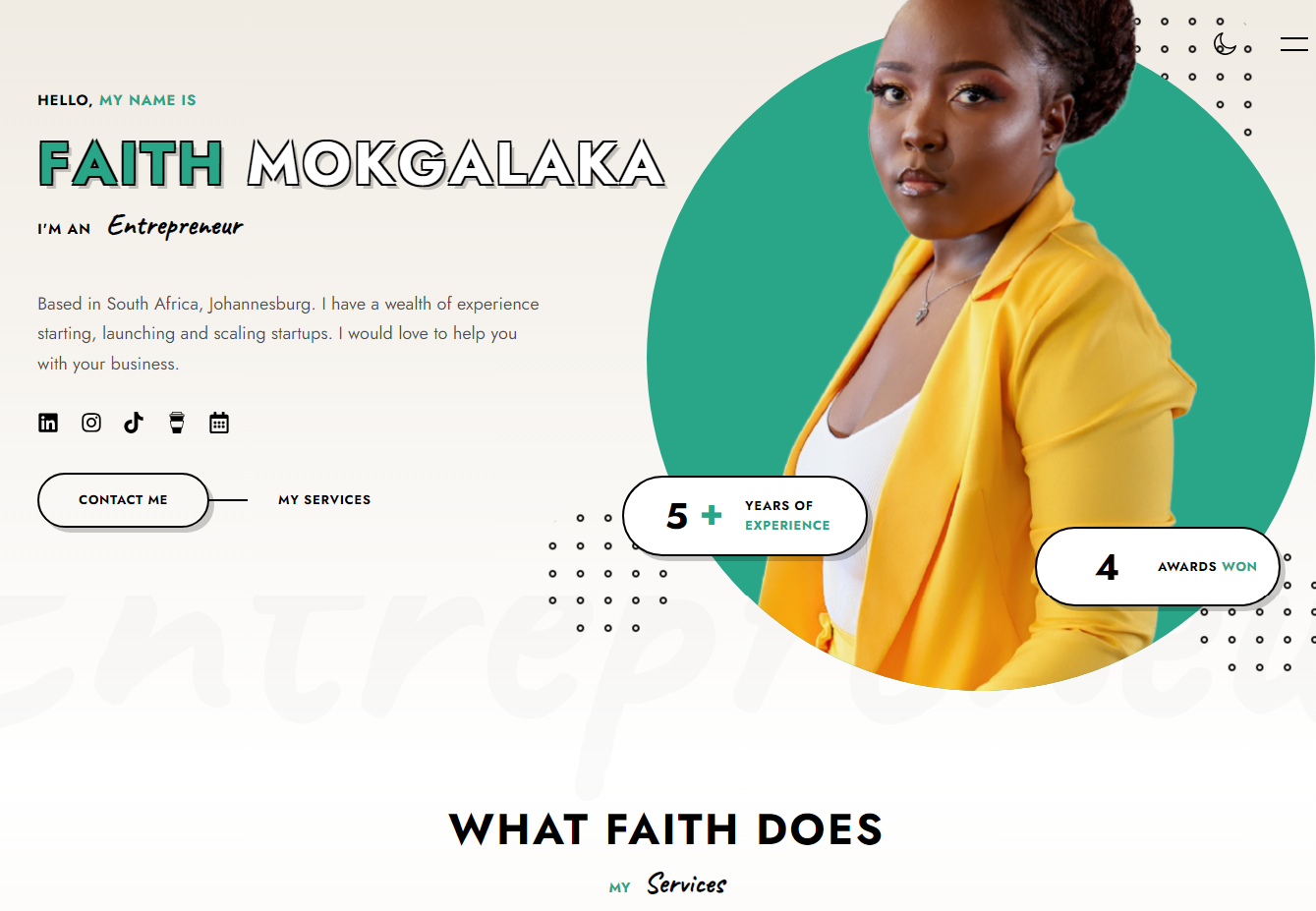 Faith Portfolio Websitee