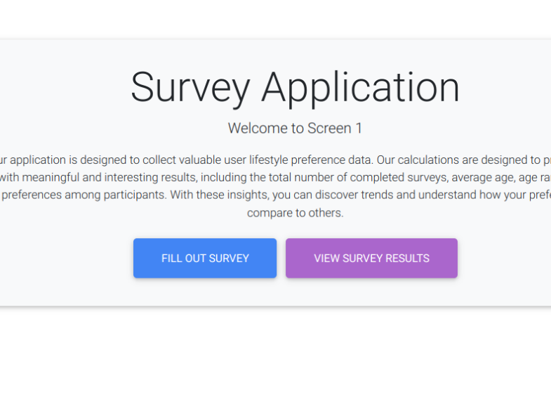 online survey web app